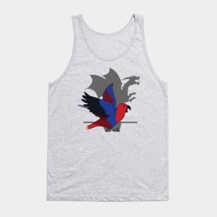 Female Eclectus Dragon Shadow Tank Top